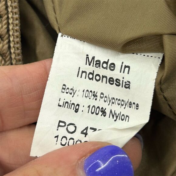 The Sak Women's Brown Crochet Shoulder Bag with Zip Closure EUC Satchel - Picture 9 of 10